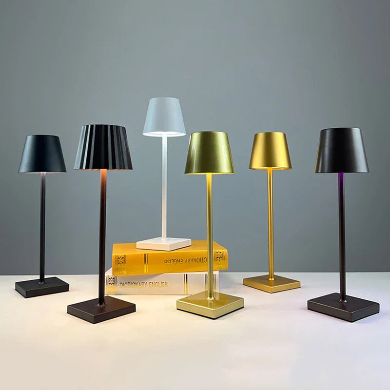 Portable LED Touch Table Lamp with Rechargeable Battery
