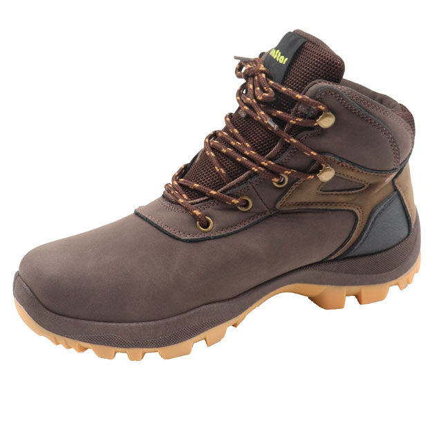 Mens Eyelet Lace Up Ankle Boot Brown